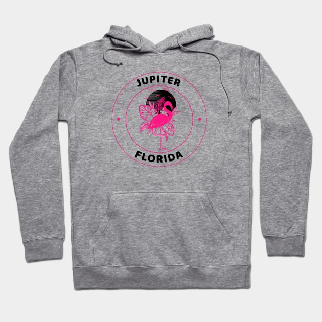 Jupiter, Florida Flamingo T-shirt Hoodie by Mountain Morning Graphics